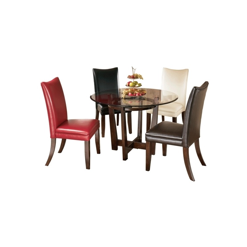 Round Dining Room Table By Ashley Furniture D357 15 Pierce Round Dining Room Table