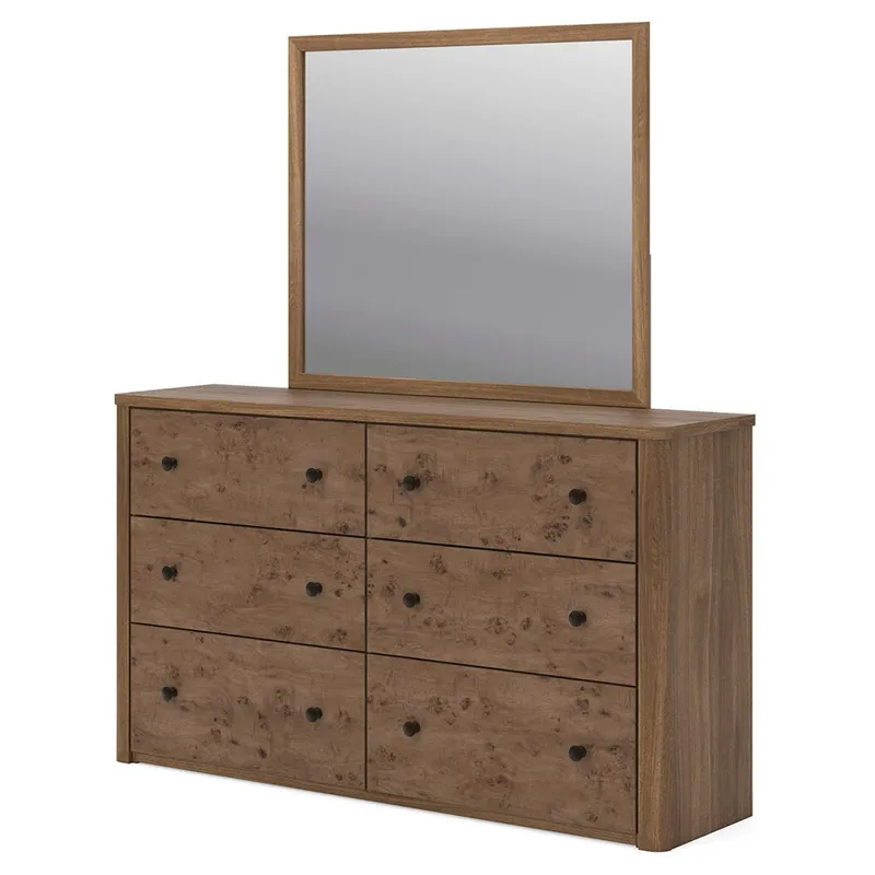 Linden Row Queen Post Panel Bed, Dresser and Mirror