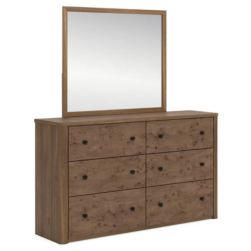 Linden Row Queen Post Panel Bed, Dresser and Mirror