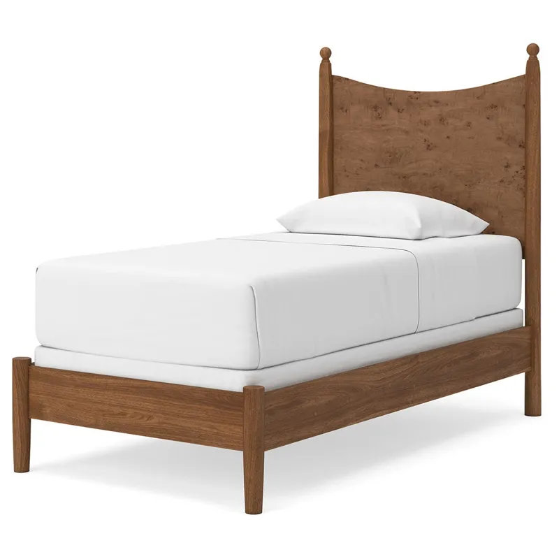 Linden Row Twin Post Panel Bed, Dresser and Mirror