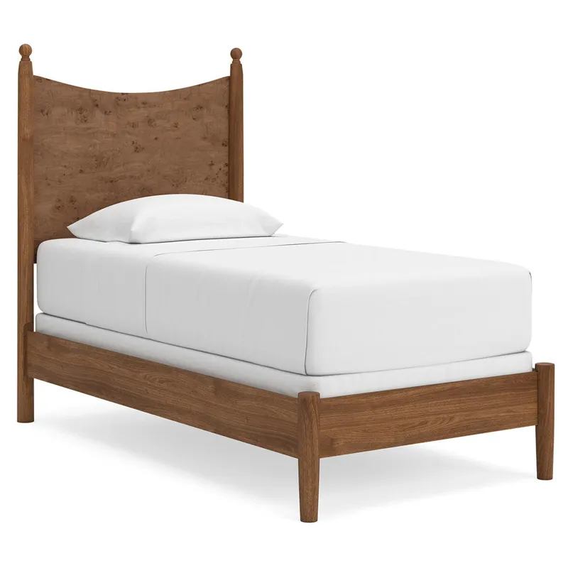 Linden Row Twin Post Panel Bed, Dresser and Mirror