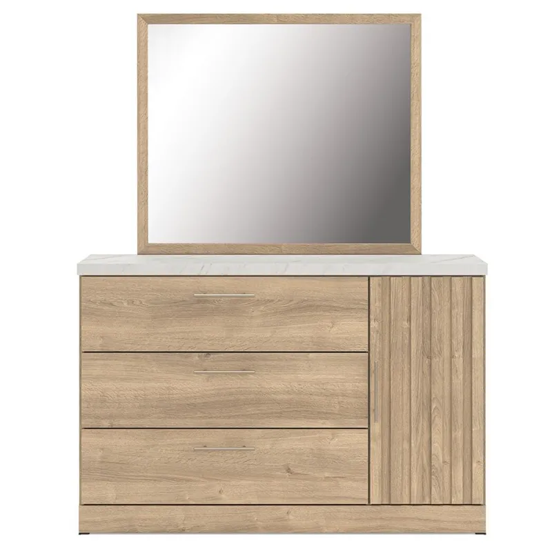 Holloway Queen Panel Bed, Dresser and Mirror