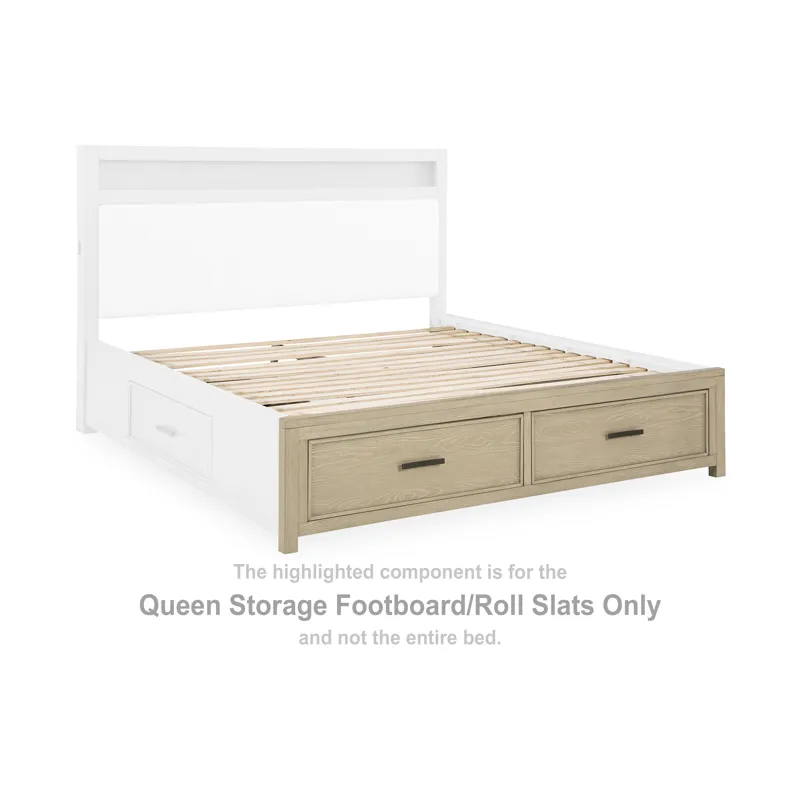 Calmoro Queen Storage Footboard/Roll Slats