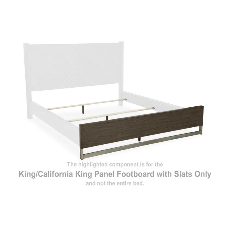 Arkenton King/California King Panel Footboard with Slats