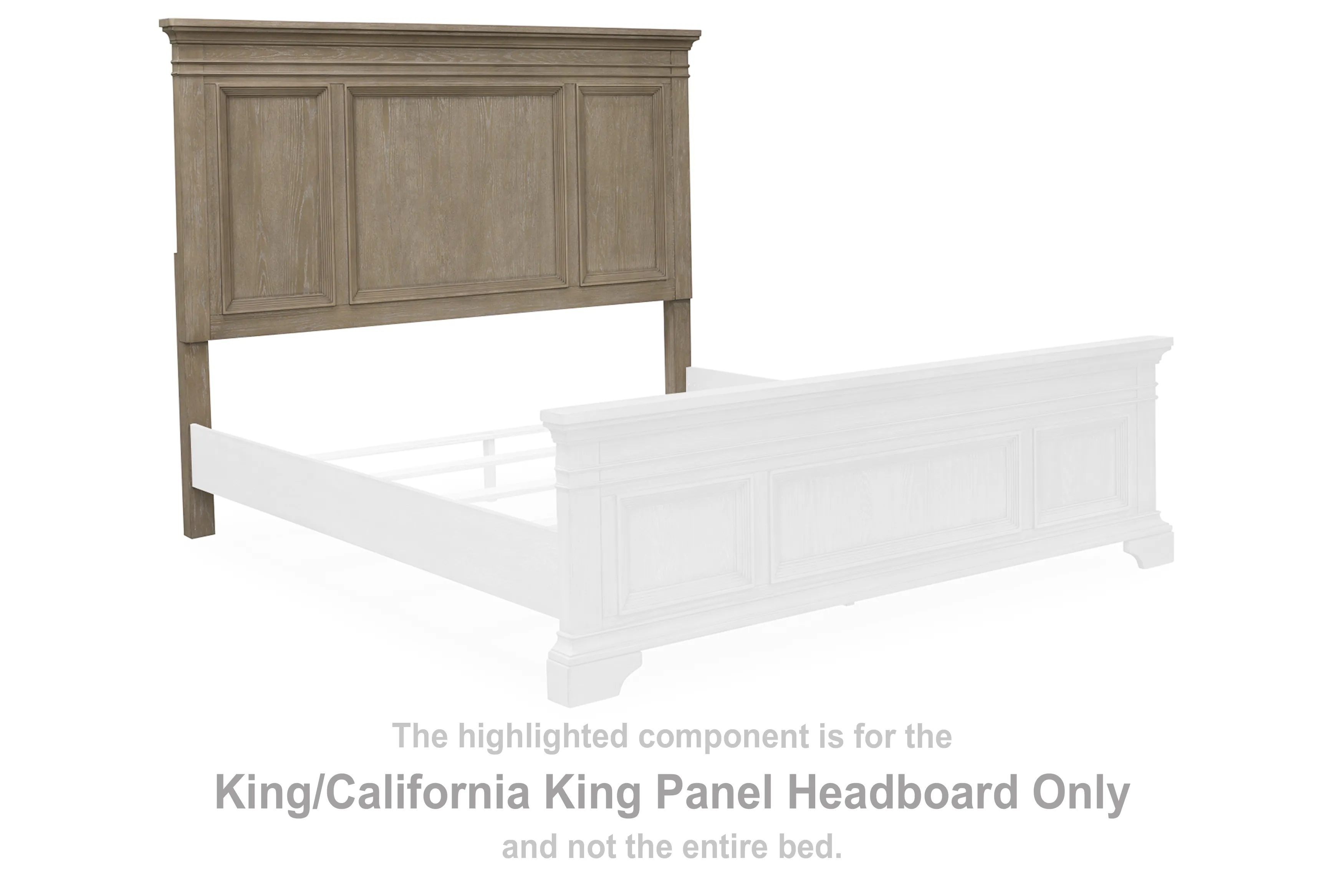Vallardia King/California King Panel Headboard B486-58 at Ashley