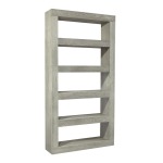 Nova Oak Heather Gray 94" Open Display Case