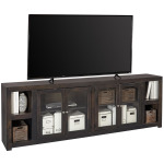 Ghost Black 97" Console w/ 4 Doors