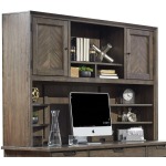 Harper Point Fossil 66" Credenza Hutch