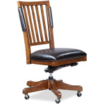 Hawthorne Carmel Brown Chair- w/o Arm, PU Seat