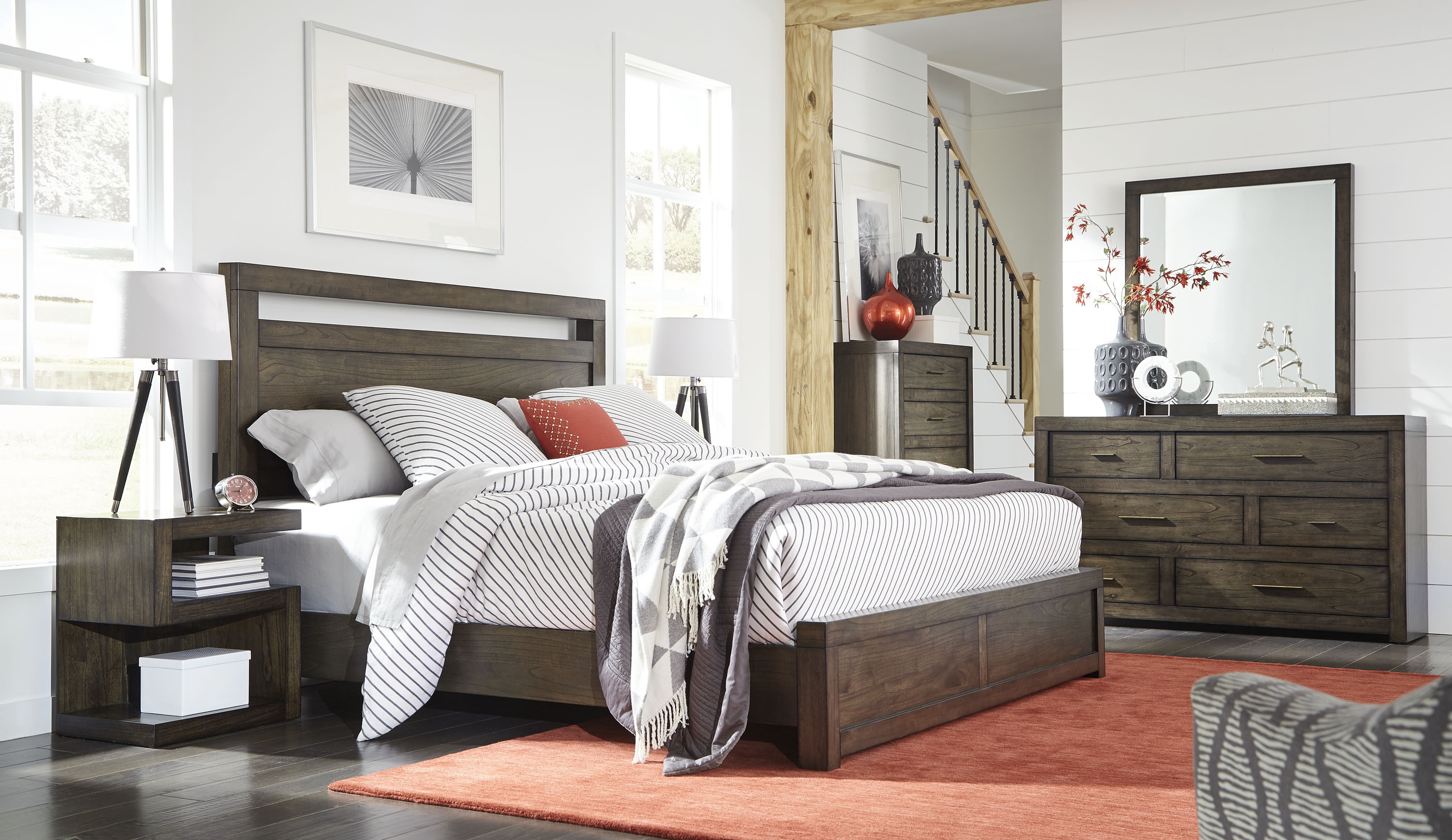 Modern Loft Collection Bedroom Set IML412+IML450+IML451N+IML453+IML