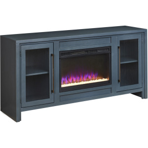 Tatum 66" Fireplace Console - Malta Blue