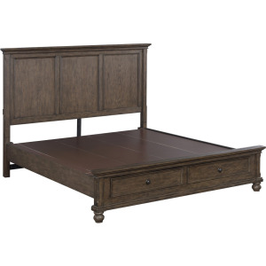 Oxford Panel Bed - Cocoa