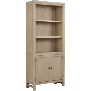 Emerson Door Bookcase - Light Elm