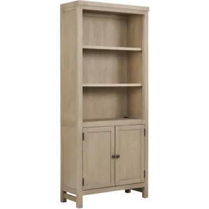 Emerson Door Bookcase - Light Elm