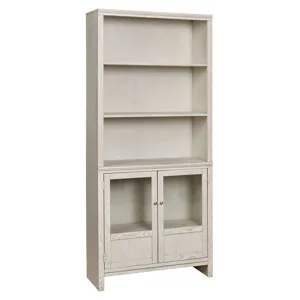 Sandro 76" Bookcase w/ 2 Doors