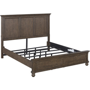 Oxford Panel Bed - Cocoa