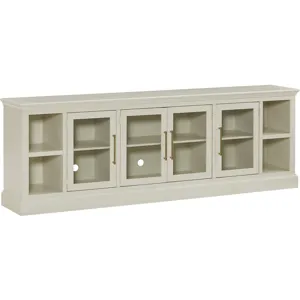 Byron  98" Console w/ 4 Doors - White