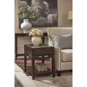 Sutton Chairside Table - French Roast