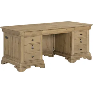 Chateau Philippe 72" Executive Desk - Cognac