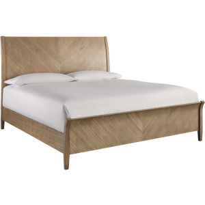 Cyrus Sleigh Bed - Almond Bisque