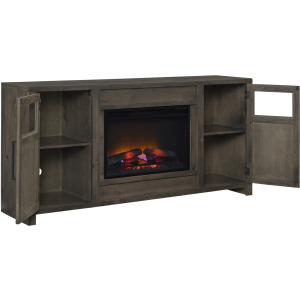 Finnegan 68" Fireplace Console - Sandy Brown