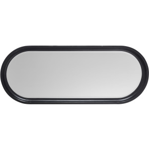 Caroline Oval Mirror - Soft Black