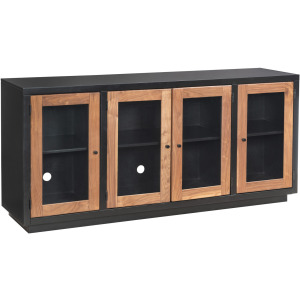 Chelsea 68" Console w/ 4 Doors - Black