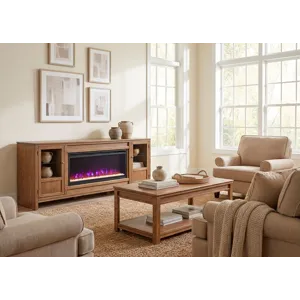 Sandro 80" Fireplace Console