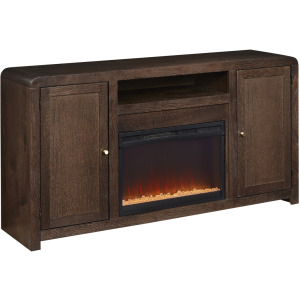 Cooper 66" Fireplace Console - Dark Cocoa