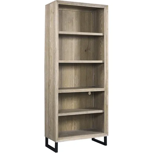 Harper Point Open Bookcase - Bleached Khaki