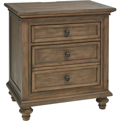 Hensley Liv360 Nightstand - Honey