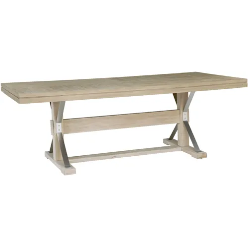Maddox Trestle Dining Table - Biscotti