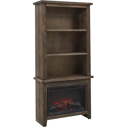 Alder Grove 74" Fireplace Display Case - Brindle