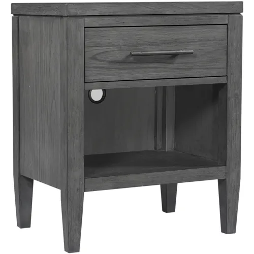 Preston 1 Drawer Nightstand - Urbane Grey