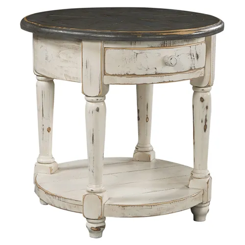 Hinsdale Round End Table - Cottonwood
