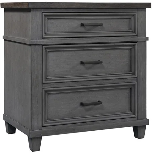 Caraway 2 Drawer Nightstand - Aged Skate