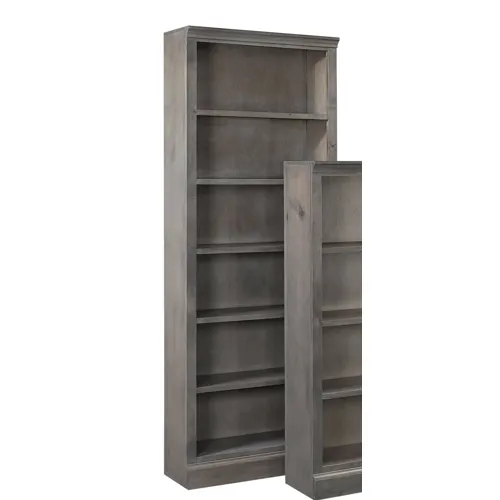 Churchill 84" Bookcase w/ 5 fixed shelves - Smokey Grey