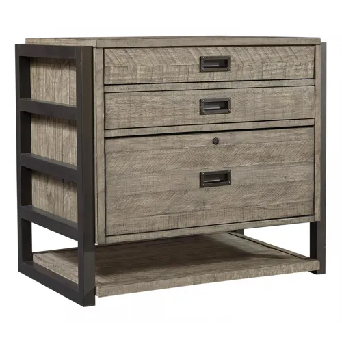 Grayson Workstation/Combo File - Cinder Grey