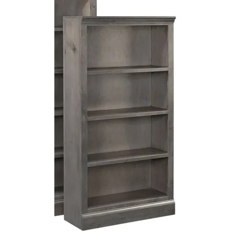 Churchill 60" Bookcase w/ 3 fixed shelves - Smokey Grey
