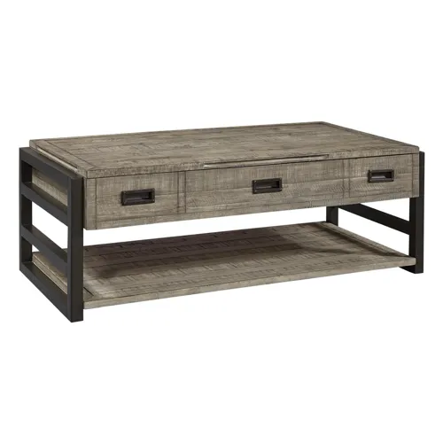 Grayson Lift Top Cocktail Table - Cinder Grey