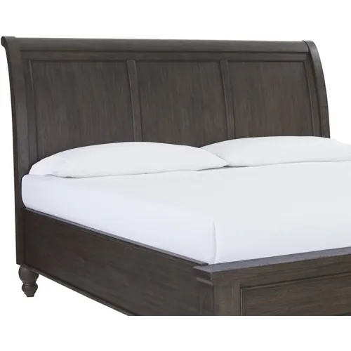 Cambridge Queen Sleigh Headboard - Cracked Pepper