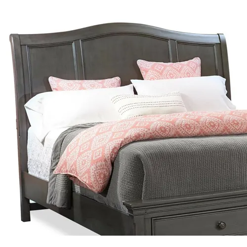 Oxford King Sleigh Headboard - Peppercorn