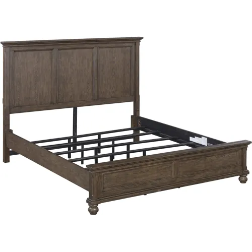 Oxford Panel Bed - Cocoa
