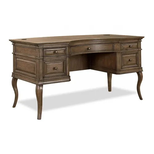 Arcadia 60" Half Ped Desk - Truffle