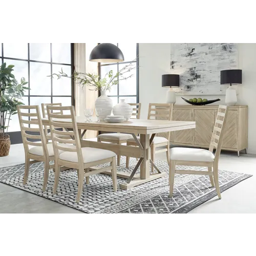 Maddox 7 PC Dining Set - Biscotti