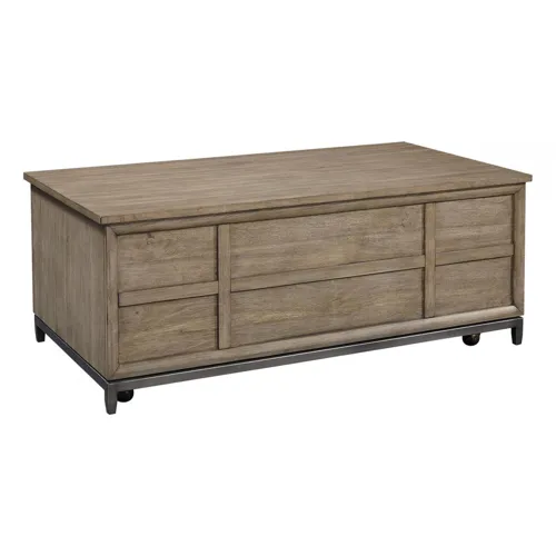 Trellis Lift Top Cocktail Table - Desert Brown