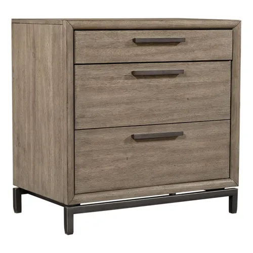 Trellis 3 Drawer Nightstand - Desert Brown