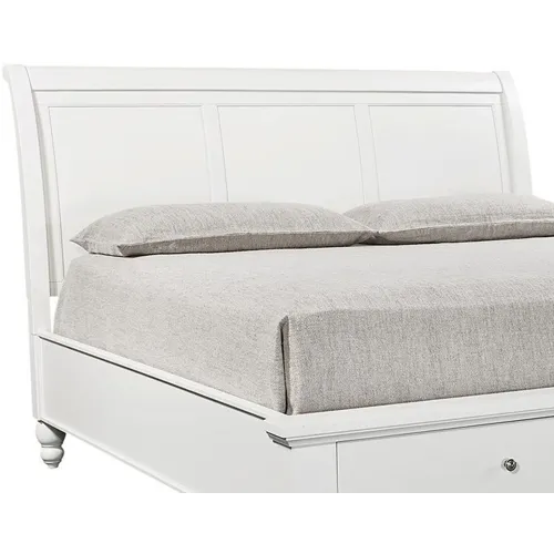 Cambridge Queen Sleigh Headboard - White