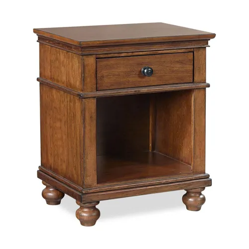 Oxford 1 Drawer Nightstand - Whiskey Brown