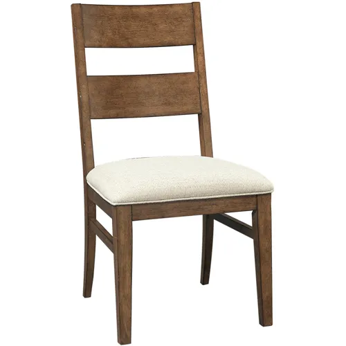 Asher Dining Side Chair w/ Upholstered Seat - Bungalow Brown